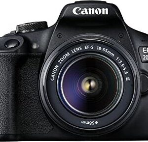 Canon EOS 2000D EF-S 18-55mm III, Einsteiger-DSLR-Kit mit 24,1 MP, Akku und Ladegerät, ideal für den Einstieg in die Fotografie. | Zustand: Sehr Gut
