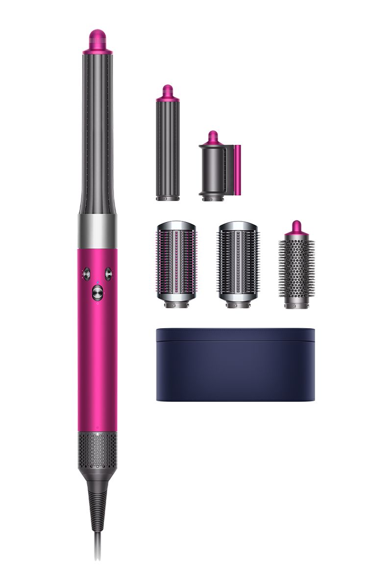 Dyson Airwrap Complete Long, Fuchsia | Nickel, inkl. Coanda-Trockner und 6 Aufsätzen für langes Haar. | Zustand: Gut