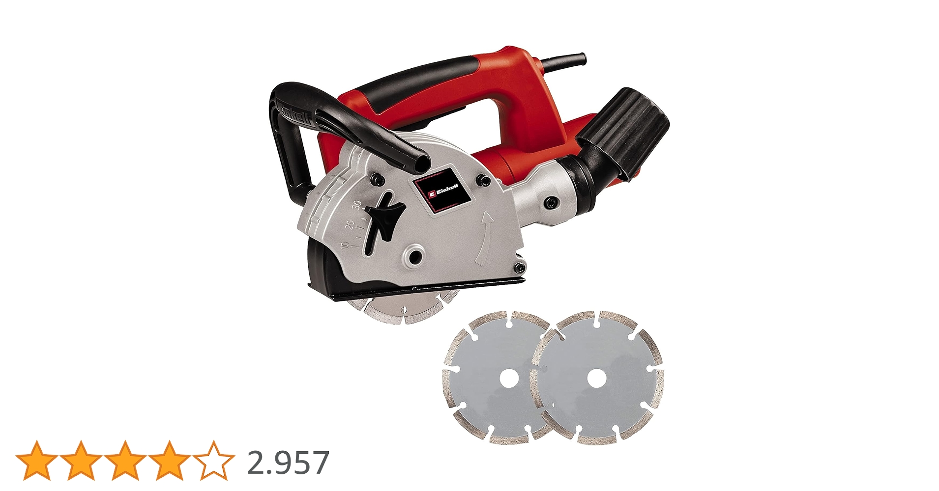Einhell TC-MA 1300, Mauernutfräse 1320 W, Schnitttiefe 8-30 mm, Schnittbreite 8-26 mm, Softstart, ovp | Zustand: Gut – Bild 6