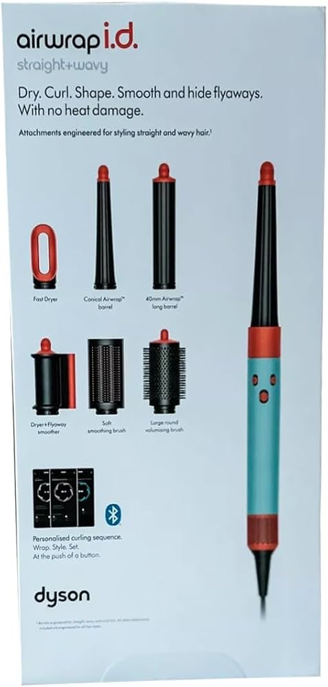 Dyson Airwrap i.d. Straight & Wavy ceramic patina/topaz, dyson box | Zustand: Sehr Gut