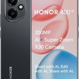 Honor 400 Lite 5G, 256GB Speicher, 8GB RAM, 108MP Kamera, OVP (Originalverpackt) | SimLock: Frei | Zustand: Wie Neu | Farbe: schwarz | Akku: 100%