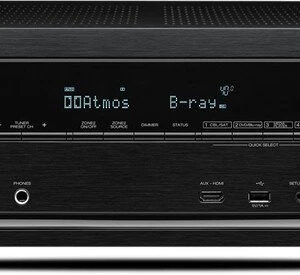 Denon AVR-X1200W, 7.2-Kanal AV-Receiver mit Dolby Atmos, 4K Ultra HD, HDCP 2.2, Wi-Fi, Bluetooth und Fernbedienung. | Zustand: Sehr Gut