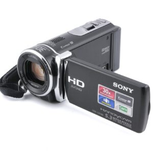 Sony HDR-CX190E, Full HD Camcorder mit Exmor R Sensor, Carl Zeiss Vario-Tessar Objektiv und 25x optischem Zoom. | Zustand: Gut