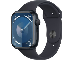 Apple Watch Series 9 GPS 45mm, Aluminium Mitternacht Gehäuse, Mitternacht Sportarmband M | L. mit Originalverpackung, Akku 100%. | SimLock: Frei | Zustand: Sehr Gut | Farbe: schwarz | Akku: 100%