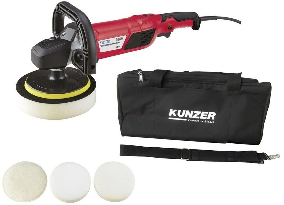 Kunzer 7PM05, Rotationspoliermaschine 1500W, 150mm Teller, 600-3000 U | min. Inkl. Tasche + Zubehör. OVP | Neu. | Zustand: Neu