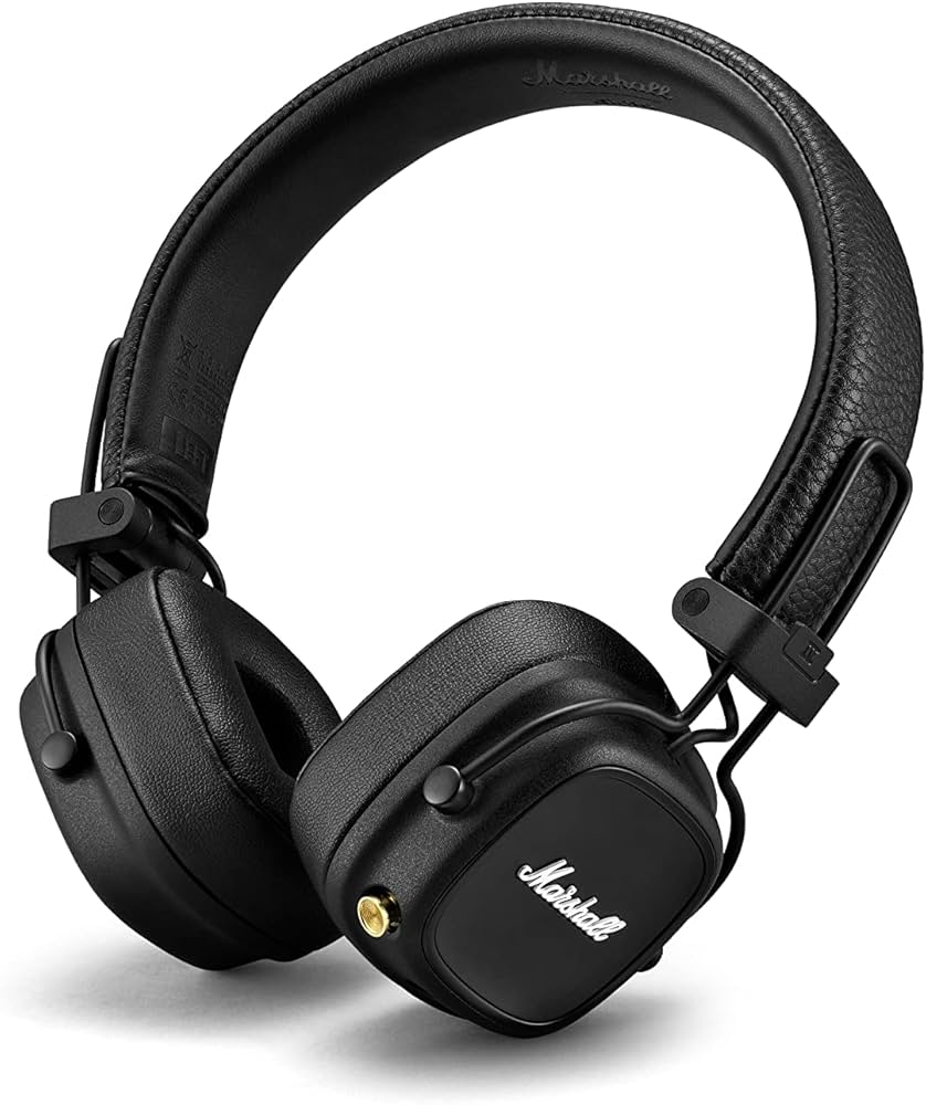 Marshall Major IV, Bluetooth On-Ear Kopfhörer, 80+ Std. Akkulaufzeit, kabelloses Laden, Schwarz | Zustand: Sehr Gut