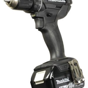 Makita DDF482 Schwarz, 18V Akku-Bohrschrauber mit 2-Gang-VollmetalLadegerätetriebe und LED-Licht, inkl. 3Ah Akku und Ladegerät. | Zustand: Gut