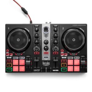 Hercules DJControl Inpulse 200 MK2, 2-Kanal DJ Controller mit Stems-Funktion und Beatmatch-Guides für Serato DJ Lite | DJUCED. | Zustand: Sehr Gut