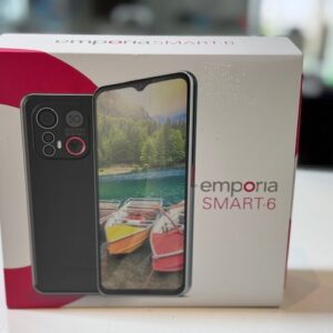 Emporia SMART.6, 5G Seniorenhandy, 128GB | 6GB, 50MP Triple-Kamera, SOS-Taste, Schwarz, Android 13 | SimLock: Frei | Zustand: Neu | Farbe: schwarz | Akku: 100%