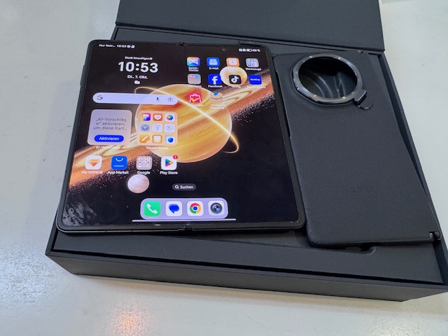 Honor Magic V3 5G 512GB 16GB RAM, Mit Originalverpackung und Ladekabel. | SimLock: Frei | Zustand: Sehr Gut | Farbe: schwarz | Akku: Sehr Gut – Bild 3