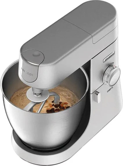 Kenwood Chef XL KVL4140S, 1200W Küchenmaschine mit 6,7L Edelstahl-Schüssel. Inkl. Standmixer und Schnitzler-Aufsatz. | Zustand: Neu