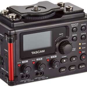 TASCAM DR-60D MKII 4-Spur-Feld-Recorder, 4-Spur-Feld-Recorder & Mixer für DSLR | Video. HDDA-Preamps, Dual Recording, inkl. Koffer. | Zustand: Gut