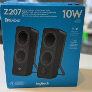 LOGITECH Z207 2.0 Lautsprecher, 10W, Bluetooth, 2.0 Stereo-Lautsprecher mit Bluetooth, 5W RMS  |  10W Peak, Easy-Switch, AUX-In & Kopfhöreranschluss. Neu. | Zustand: Neu