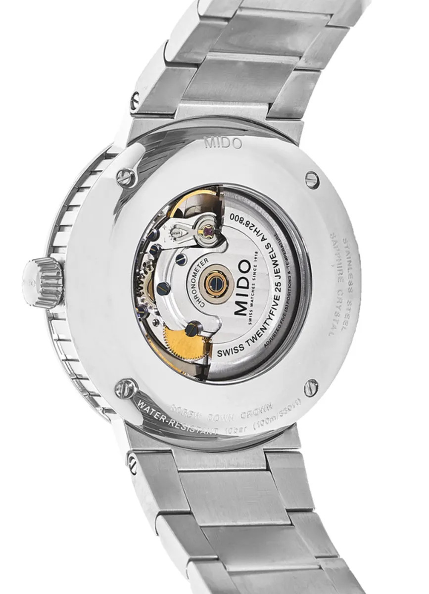 Mido Great Wall Automatik Day Date, Edelstahl Herrenuhr mit Papieren | Zertifikat, COSC Chronometer (oftmals). | Zustand: Sehr Gut – Bild 2