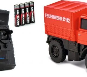 Carson Unimog U406 Feuerwehr, RC Auto 1:87, 2.4GHz, RTR, mit Licht und Sound, ovp | Zustand: Neu