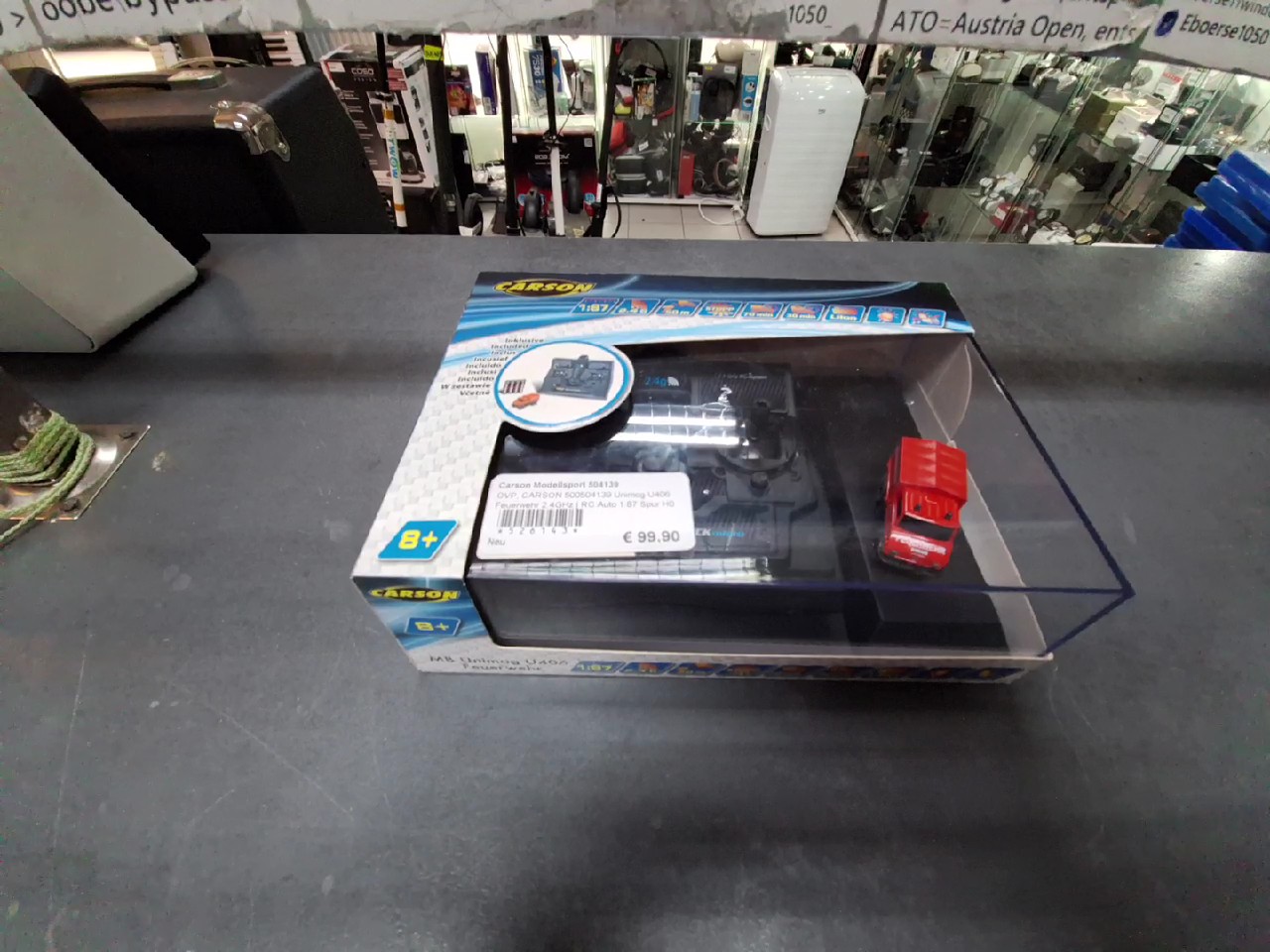 Carson Unimog U406 Feuerwehr, RC Auto 1:87, 2.4GHz, RTR, mit Licht und Sound, ovp | Zustand: Neu – Bild 2