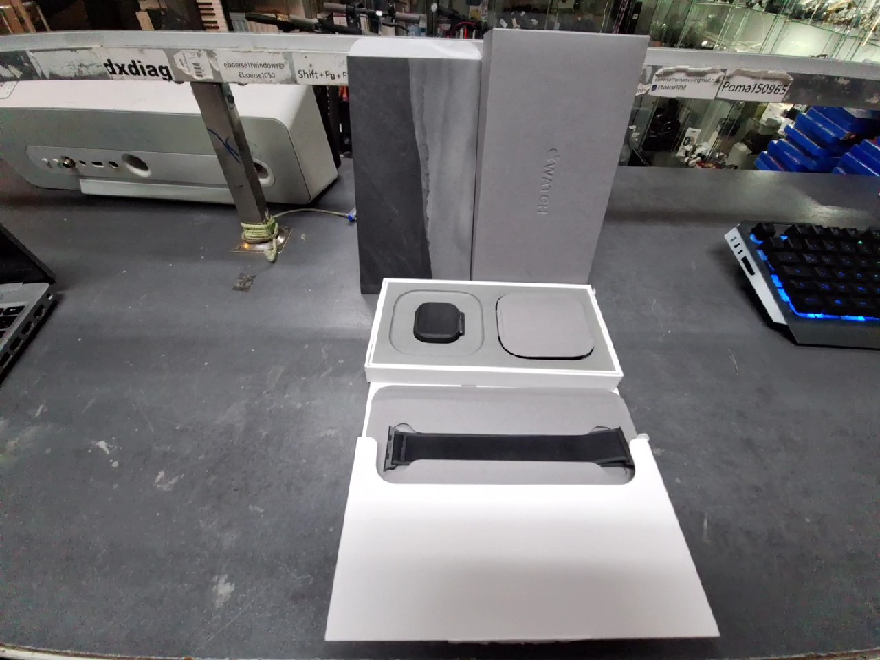 Apple Watch Ultra 2 LTE 49mm, OVP, Titan Schwarz Gehäuse, Trail Loop Schwarz M | L, Garantie bis 02.01.2026. | Zustand: Wie Neu – Bild 2