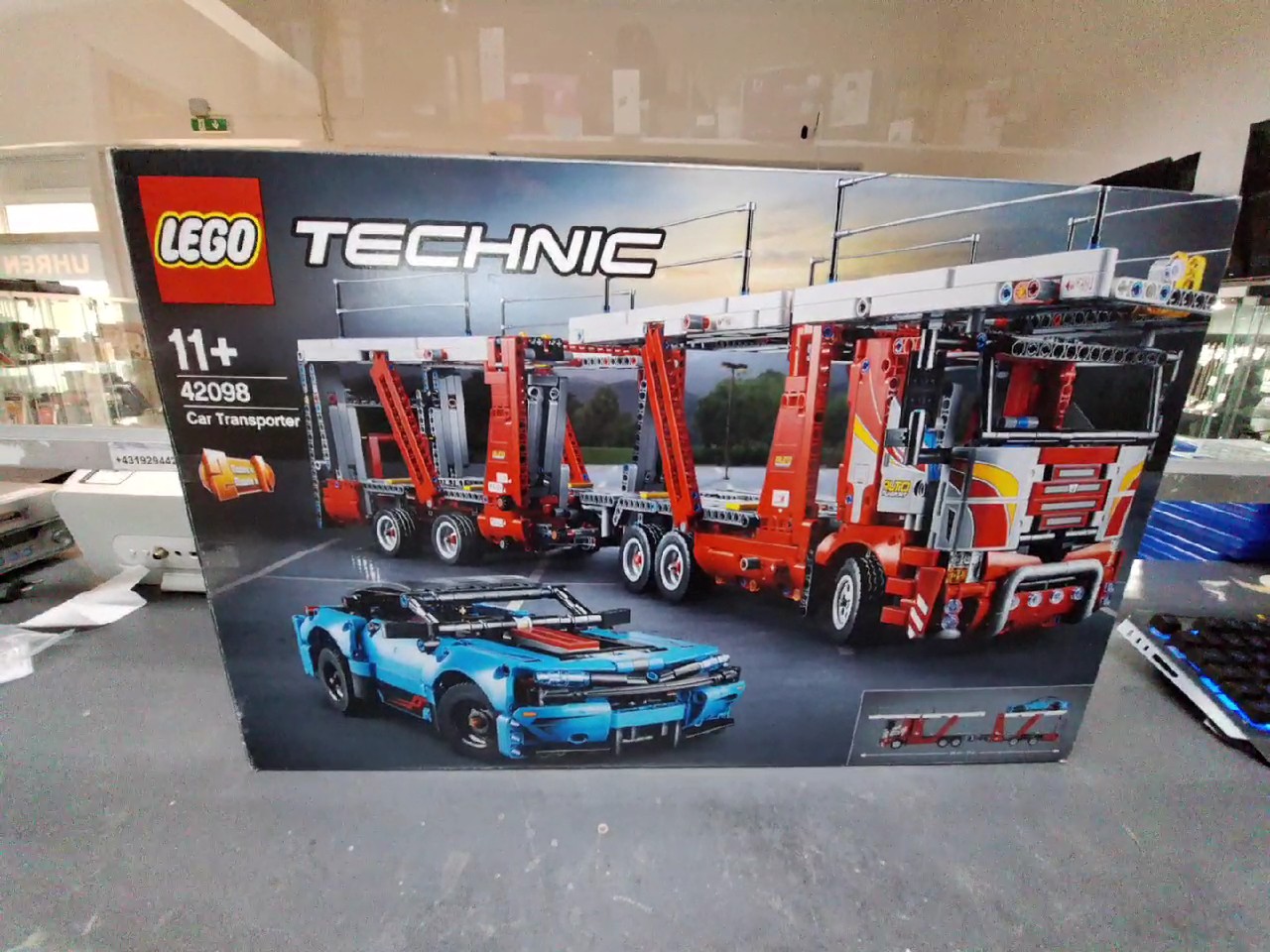 Lego Technic 42098 Autotransporter, OVP, teilweise gebaut | Zustand: Gut – Bild 2