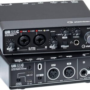 Steinberg UR22C, 2x2 USB 3.1 Audio Interface mit 32-Bit | 192 kHz, D-PRE Preamps und MIDI I | O. | Zustand: Sehr Gut