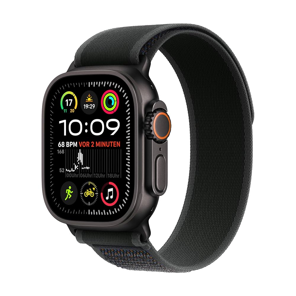 Apple Watch Ultra 2 49mm (GPS+Cellular), Titangehäuse mit Stahl-Armband, Ladekabel. Aku 100% | Zustand: Sehr Gut