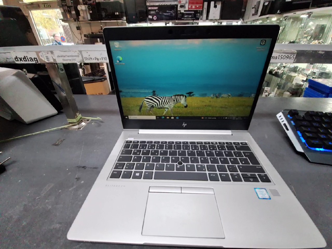 HP Elitebook 830 G5, Mit Mobilfunk, i5-8350U, 16GB RAM, 256GB SSD | Zustand: Gut – Bild 5