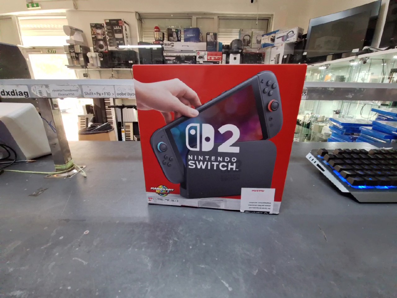 Nintendo Switch 2, mit Originalverpackung.mit Rechnung vom 11.09.2025. +super mario bros wonder | Zustand: Sehr Gut | Farbe: schwarz – Bild 4