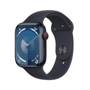 Apple Watch 9 GPS+Cell 45mm, OVP, 100% Akku, Gebrauchsspuren, ohne Armband | Zustand: Gut