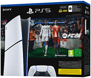 Sony PS5 Digital Edition 825GB, 825GB, neu, nur Verpackung geöffnet, unbenutzt, Slim mit EA Sports FC 26 Bundle. | Zustand: Neu | Farbe: weiss – Bild 2