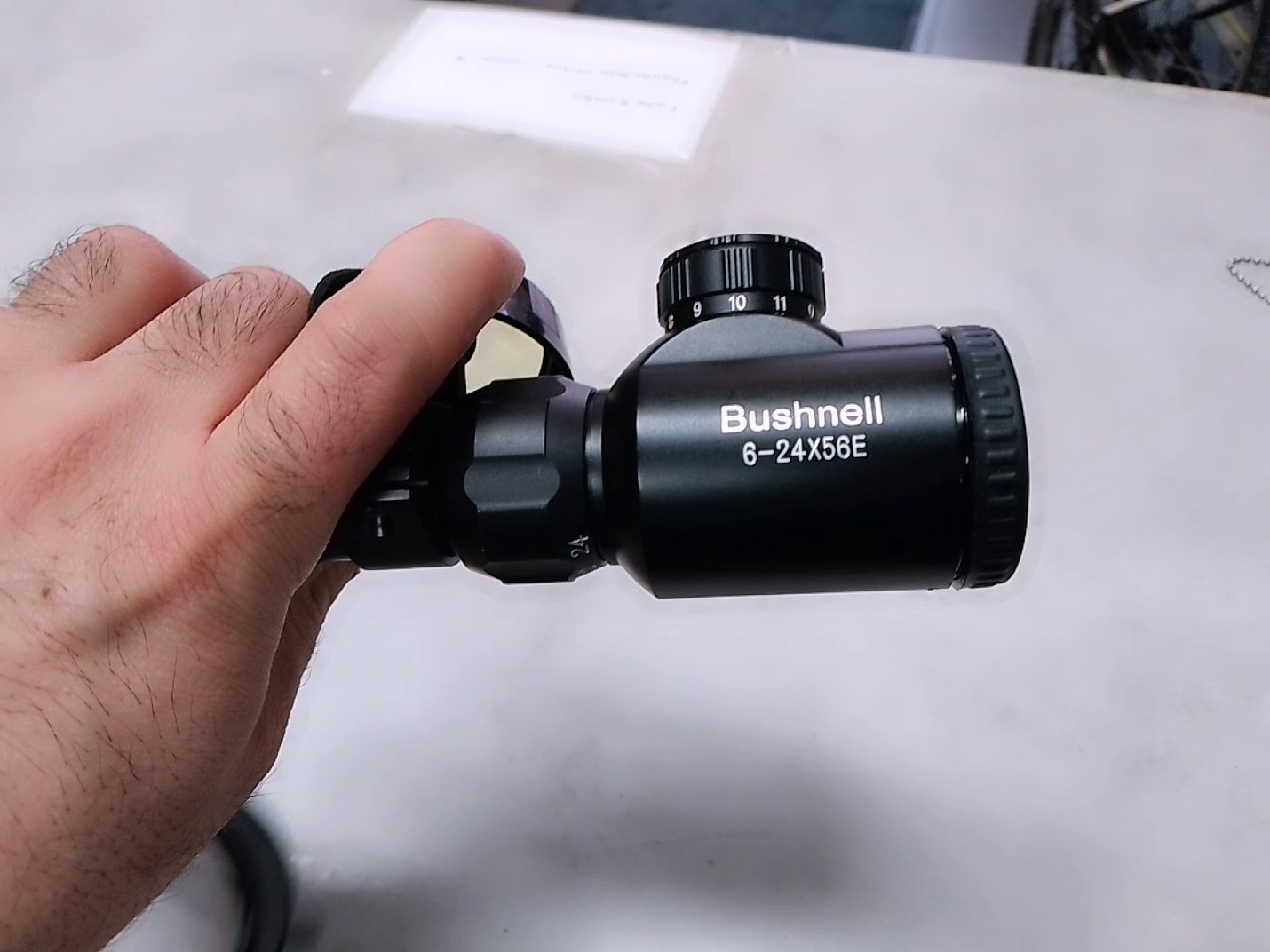 Bushnell Trophy 6-24x56E, Zielfernrohr mit Seitenfokus, beleuchtetem Absehen, inkl. Montage und Schutzkappen. | Zustand: Gut – Bild 3