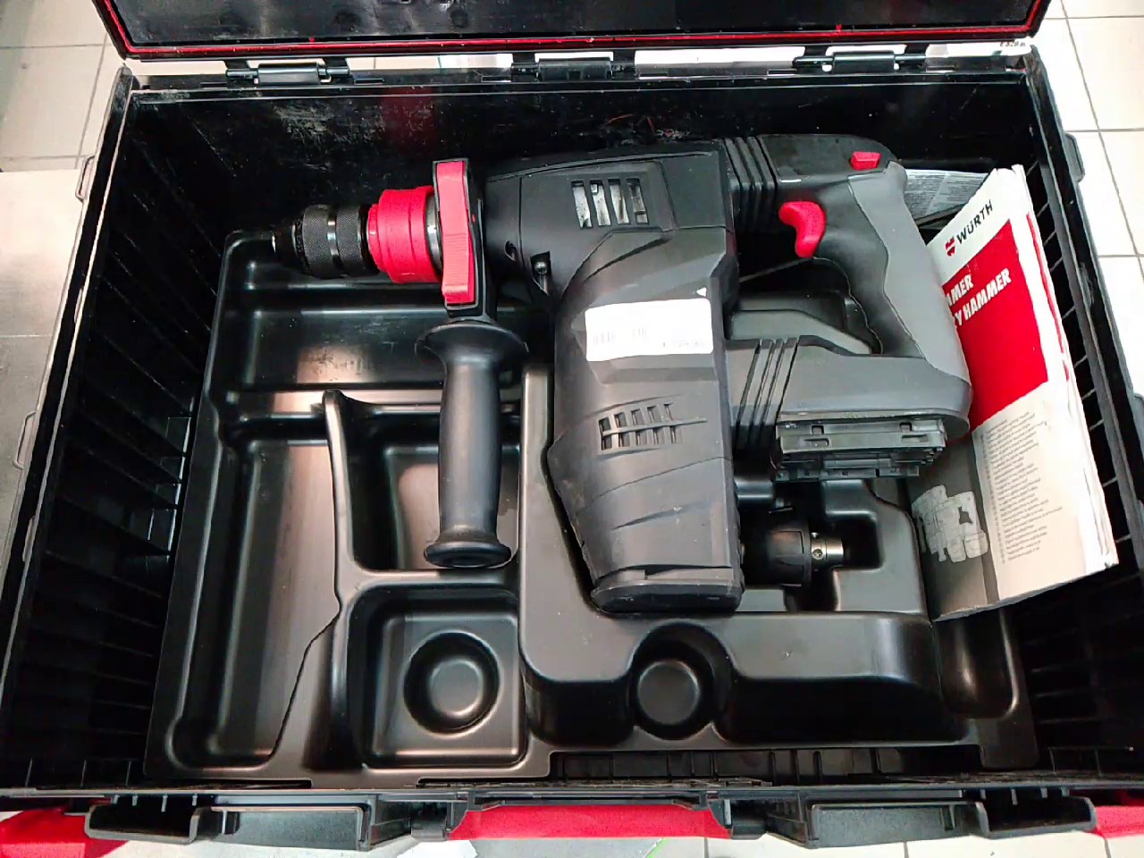 Würth H 28-MAS, Akku-Bohrhammer vibrationsgedämpft, ohne Akku und Ladegerät, Koffer dabei | Zustand: Sehr Gut – Bild 4