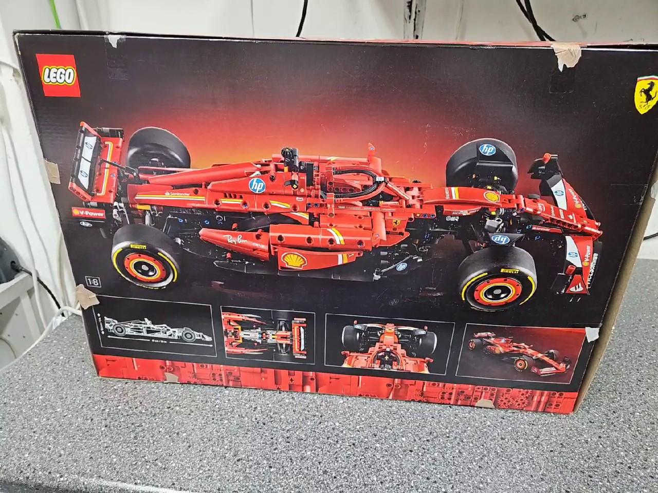 LEGO Technic Ferrari SF-24 (42207), Neu und originalverpackt (OVP), 1:8 Modell mit 1362 Teilen, rotes Formel-1-Fahrzeug. | Zustand: Neu – Bild 3