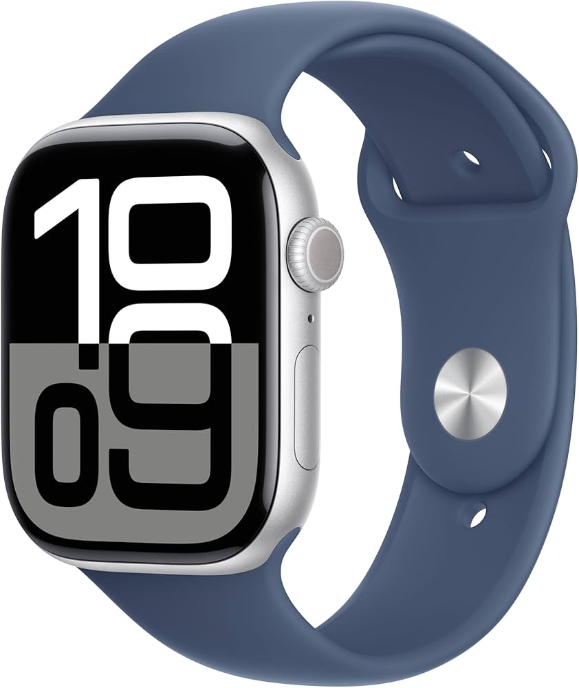 Apple Watch Series 10 46mm Farbe Silber, Gebraucht, zerkratzt, inkl. Ladegerät | Zustand: In Ordnung | Farbe: blau