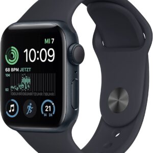 Apple Watch SE (2022) 44mm Cellular Mitternacht, GPS + Cellular, Mitternacht Sportarmband M | L, OVP. | Zustand: Sehr Gut | Farbe: schwarz