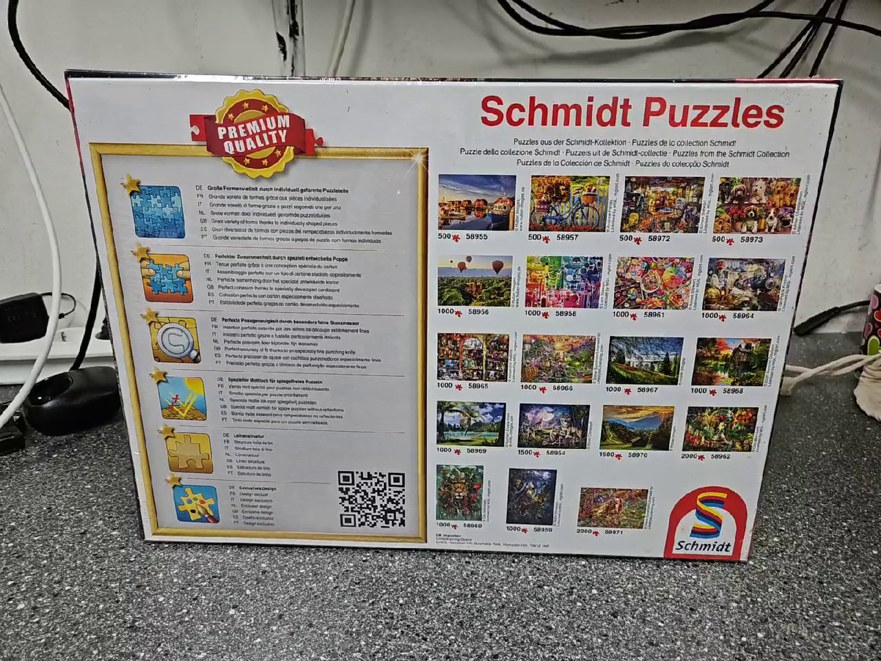 Schmidt Steve Sundram Der Schatz der Drachen, 2000 Teile Puzzle, Premium Qualität, Motiv mit Drachen und Burgen. | Zustand: Neu – Bild 3