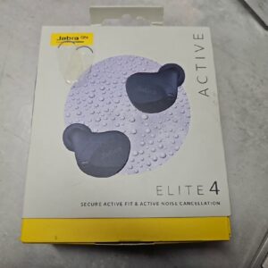 Jabra Elite 4 Active Navy, ANC, Bluetooth 5.2, IP57, leichte Kartonspuren, mit OVP | Zustand: Sehr Gut | Farbe: blau