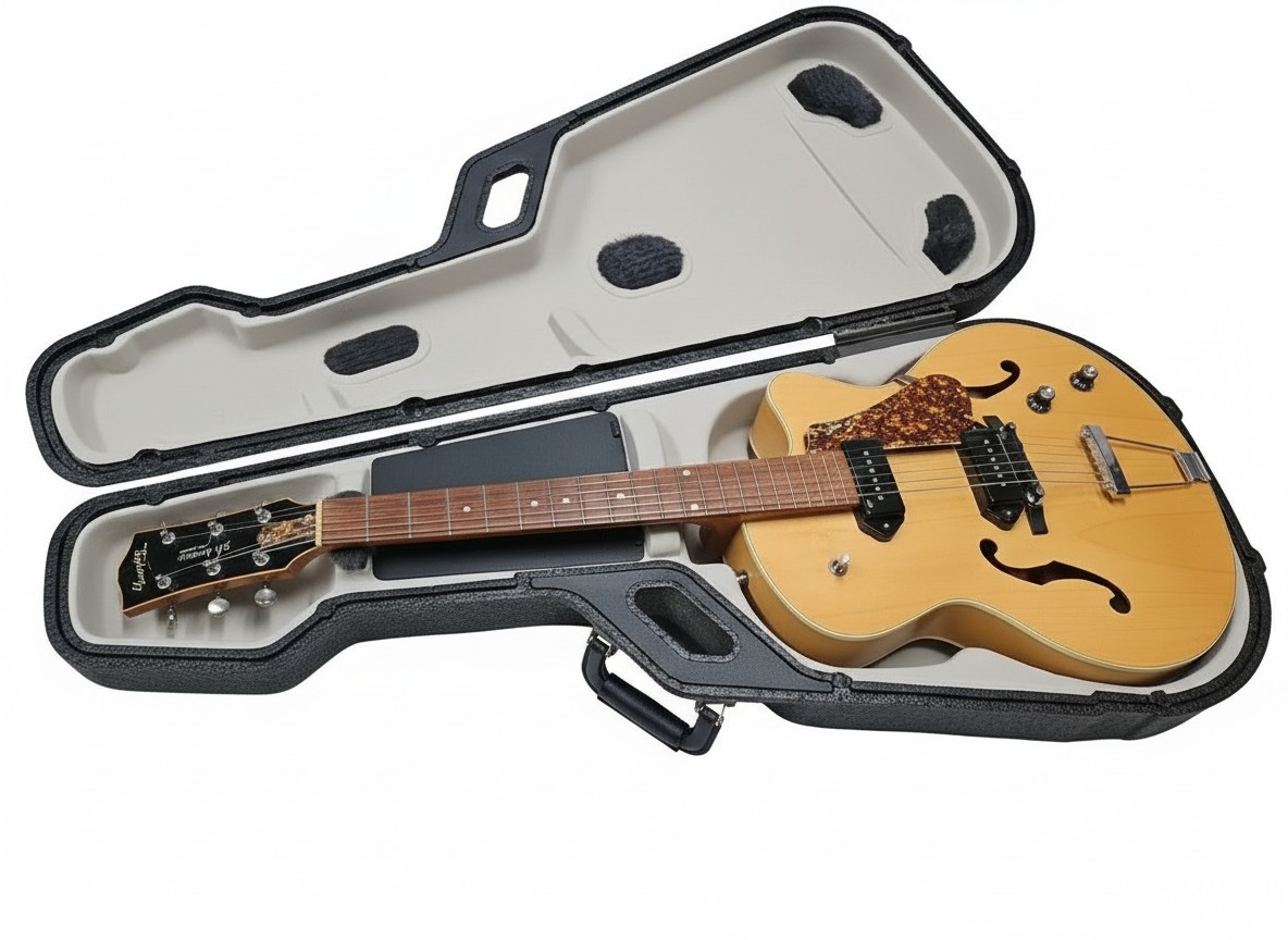 Godin 5th Avenue CW Kingpin II Natural, Archtop E-Gitarre mit 2 Pickups, Made in Canada, inkl. Koffer. | Zustand: Sehr Gut