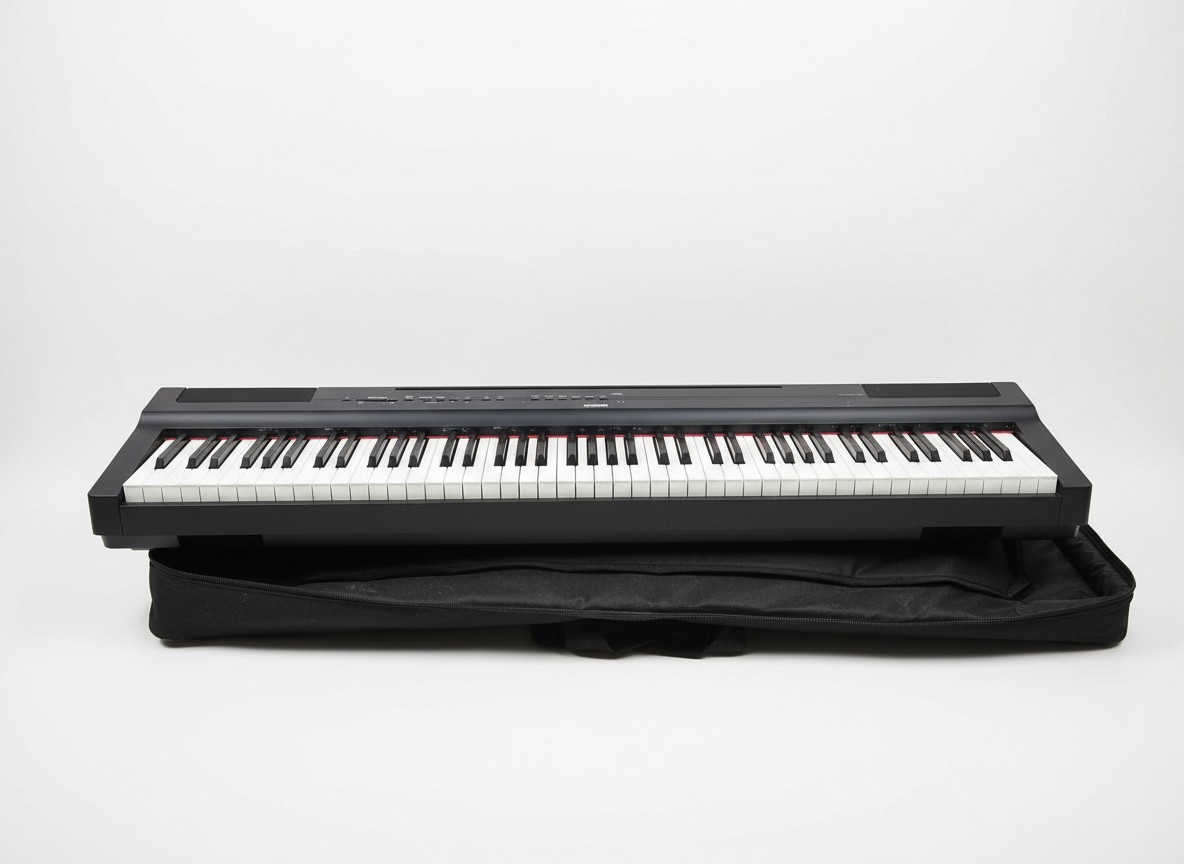 Yamaha P-125 Schwarz, Digital Piano mit Tasche und Rechnung, GHS-Tastatur, Pure CF Sound Engine. | Zustand: Sehr Gut