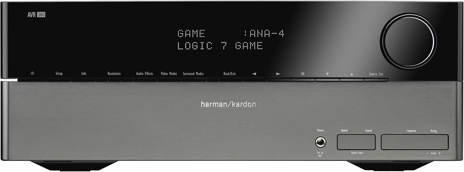 Harman Kardon AVR 360 7.1 AV Receiver schwarz, ohne fernbedienung