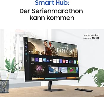 Samsung M70B 32 Zoll 4K (2023), 32 Zoll 4K UHD Smart Monitor mit USB-C, WLAN und Lautsprechern. | Zustand: Sehr Gut – Bild 4