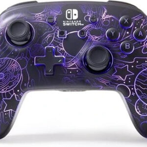 PowerA Switch Wireless Controller Galactic, Enhanced Wireless Controller für Nintendo Switch mit Lumectra, RGB-LEDs, wiederaufladbar. | Zustand: Neu