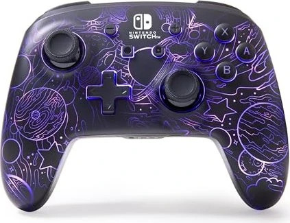 PowerA Switch Wireless Controller Galactic, Enhanced Wireless Controller für Nintendo Switch mit Lumectra, RGB-LEDs, wiederaufladbar. | Zustand: Neu