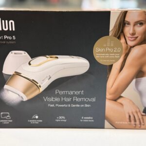 Braun Silk-expert Pro 5 PL5140, IPL-Haarentferner mit SkinPro 2.0 Sensor, weiß | gold, inkl. Aufsätzen. | Zustand: Neu