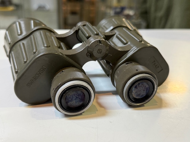 Swarovski Habicht 7x42 Bundesheer grün, Klassisches Dienstglas des österreichischen Bundesheeres, Made in Austria, mit Strichplatte. | Zustand: Schlecht – Bild 2