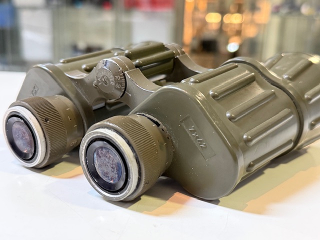 Swarovski Habicht 7x42 Bundesheer grün, Klassisches Dienstglas des österreichischen Bundesheeres, Made in Austria, mit Strichplatte. | Zustand: Schlecht – Bild 3