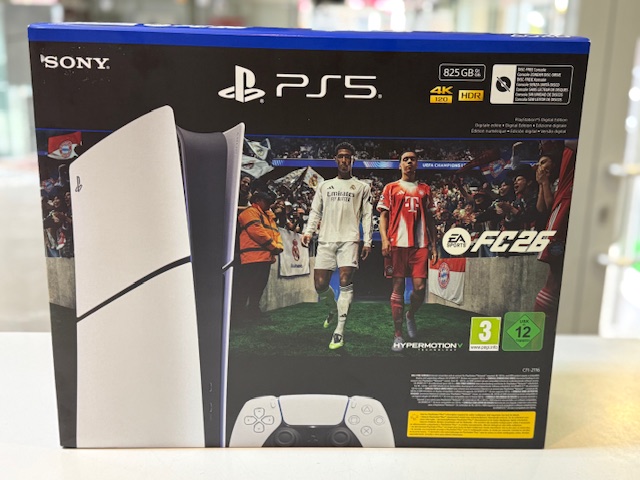 Sony PlayStation 5 Slim 825GB Digital Edition, Verpackung geöffnet | Zustand: Neu | Farbe: weiss