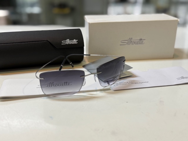 Silhouette Avior 8741 Titanium, Randlose Sonnenbrille mit Verlaufstönung, inkl. Originalverpackung und Hülle. | Zustand: Wie Neu – Bild 3