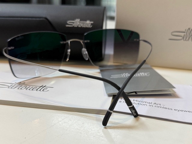 Silhouette Avior 8741 Titanium, Randlose Sonnenbrille mit Verlaufstönung, inkl. Originalverpackung und Hülle. | Zustand: Wie Neu – Bild 4