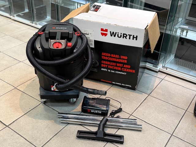 Würth Akku-Nass- und Trockensauger ANTS 18-36 L, Akku-Nass- und Trockensauger ANTS 18-36 L M-CUBE, mit Originalverpackung. Originale Rechnung | Zustand: Wie Neu – Bild 2