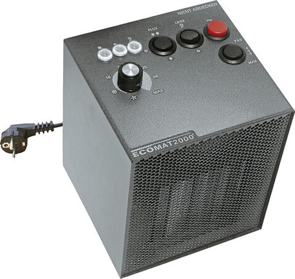 Ecomat2000 Select anthrazit, Premium-Heizlüfter, 3 Leistungsstufen, Frostwächter, OVP. | Zustand: Wie Neu
