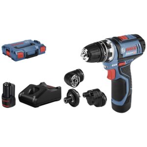 Bosch GSR 12V-15 FC 2x2.0Ah L-Boxx, Akku-Bohrschrauber mit 5-in-1 FlexiClick System, sehr kompakt, inkl. 2 Akkus 2.0Ah und L-Boxx. | Zustand: Sehr Gut